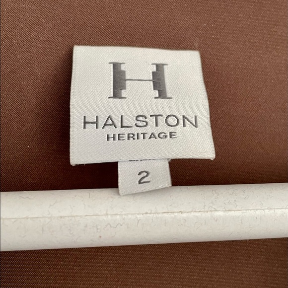 Vintage Halston heritage gold lame dress. US size 2. pristine - Picture 11 of 15